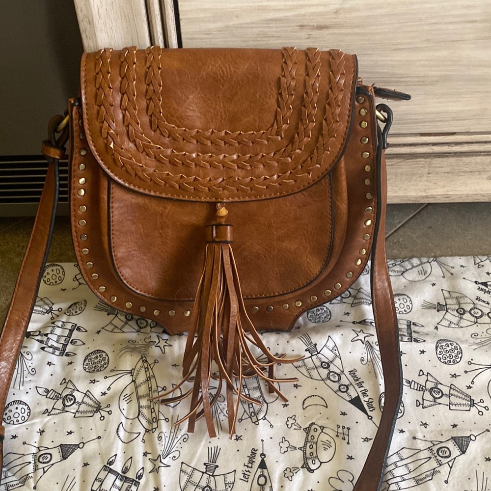 Antik Kraft Brown Cross Shoulder Bag